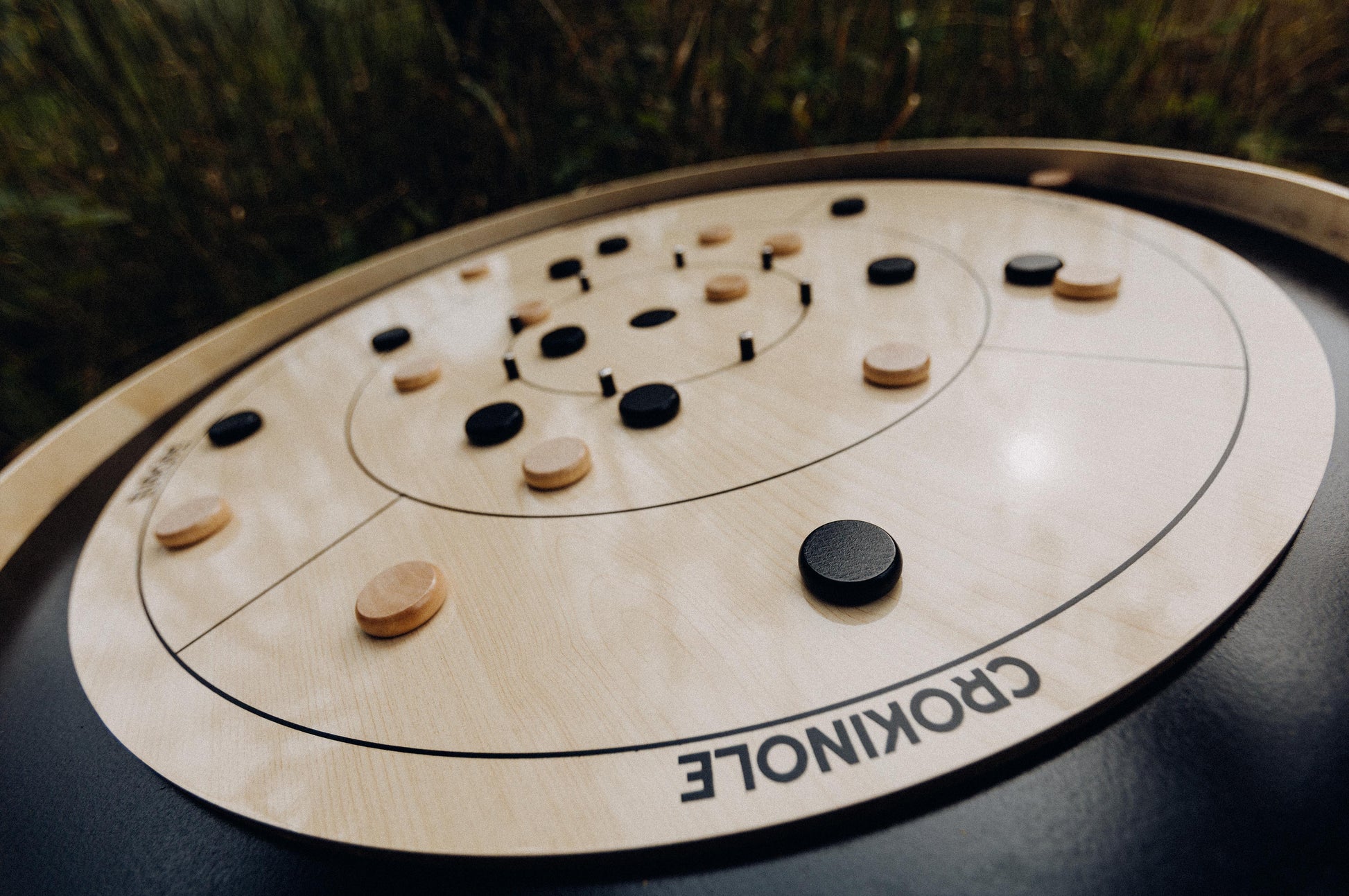 Crokinole Board Game - Tournament Board, Discs, Carrom Powder, Carrying Bag - Official Dimensions - Strategic Game for Young and Old - Buy Crokinole - Crokinole Europe